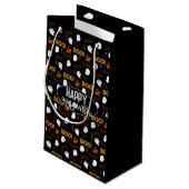 ハッピーハローウィン不気味怖い幽霊のよく出る スモールペーパーバッグ (裏面アングル)