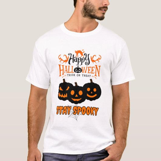 ハッピーハローウィン不気味期 Tシャツ (正面)