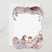 ハッピーハローウィン不気味誕生日パーティーへの招待 招待状 (裏面)