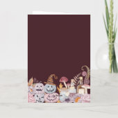 ハッピーハローウィン不気味誕生日パーティーへの招待 招待状 (裏面)