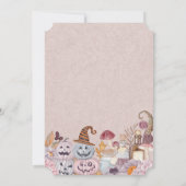 ハッピーハローウィン不気味誕生日パーティーへの招待 招待状 (裏面)