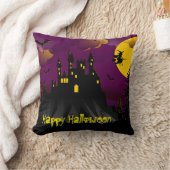 ハッピーハローウィン不気味 クッション (ブランケット)