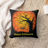 ハッピーハローウィン不気味 クッション (ブランケット)