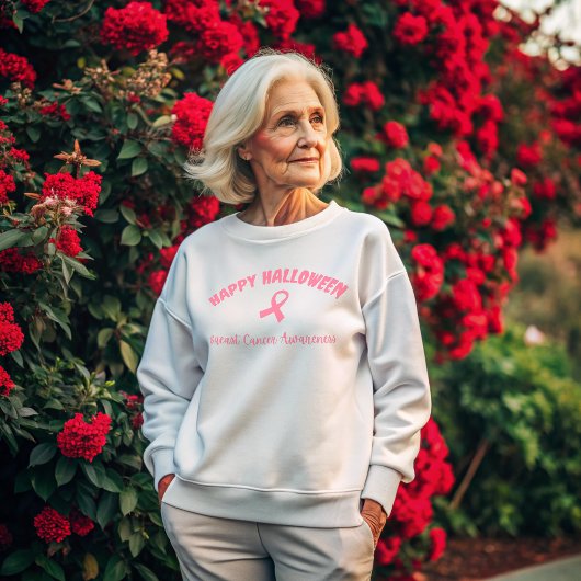 ハッピーハローウィン乳がん認識度 スウェットシャツ