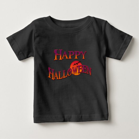 ハッピーハローウィン乳児Tシャツ ベビーTシャツ (正面)