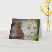 ハッピーハローウィン人形ヘッド カード (黄色い花)