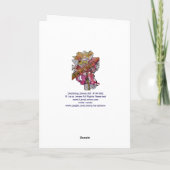 ハッピーハローウィン低下花グリーティングカード カード (裏面)