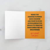 ハッピーハローウィン低下花グリーティングカード カード (内部)