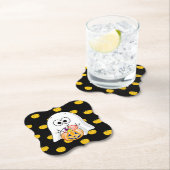 ハッピーハローウィン使い捨てパーティー ペーパーコースター (インサイチュ)