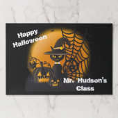 ハッピーハローウィン使い捨てランチョンマット ペーパーパッド (正面)