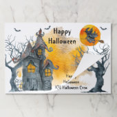 ハッピーハローウィン使い捨てランチョンマット ペーパーパッド (折り畳み)