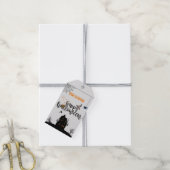 ハッピーハローウィン個人の暗い夜かわいいラベル ギフトタグ (より糸付き)