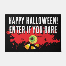 ハッピーハローウィン入力もしはあえて歓迎マット ドアマット