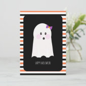ハッピーハローウィン可愛幽霊カード (スタンド正面)