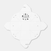 ハッピーハローウィン名前をカスタムする処理白黒 フェイバーボックス (折り畳みなし)