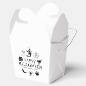 ハッピーハローウィン名前をカスタムする処理白黒 フェイバーボックス (オープン)