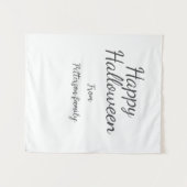 ハッピーハローウィン名書追加モダン タペストリー (正面(横))