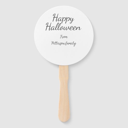 ハッピーハローウィン名書追加モダン ハンドファン (正面)