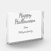 ハッピーハローウィン名書追加モダン フォトブロック (左)
