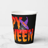 ハッピーハローウィン図 紙コップ (裏面)