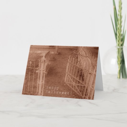 ハッピーハローウィン墓地ゲート カード (正面)