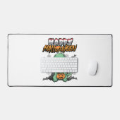 ハッピーハローウィン変装ドラゴン デスクマット (キーボード&マウス)