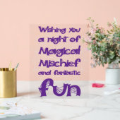 ハッピーハローウィン夜の恐怖 アクリルサイン (ウェディング)