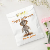 ハッピーハローウィン大きな目怖いカラス フェイバーバッグ (封をした状態)