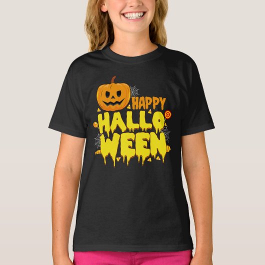 ハッピーハローウィン女子 Tシャツ (正面)