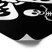ハッピーハローウィン妊娠ベビースケルトン不気味シー ポスター (角)