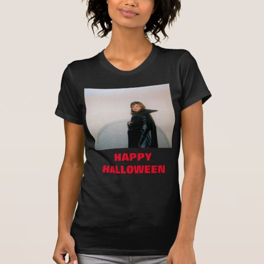 ハッピーハローウィン婦人用シャツ Tシャツ (正面)