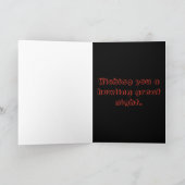 ハッピーハローウィン子猫写真入り カード (内部)