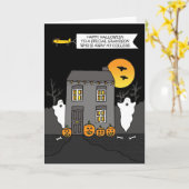 ハッピーハローウィン孫遠くにアットカレッジ カード (黄色い花)