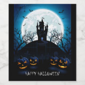 ハッピーハローウィン幽霊のよく出るハウスオンザヒル ワインラベル (シングルラベル)