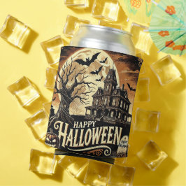 ハッピーハローウィン幽霊のよく出るハウスパンプキンスクーラーボックス 缶クーラー