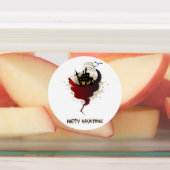 ハッピーハローウィン幽霊のよく出るハウスブラックキャット ラベル (貼付)