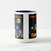 ハッピーハローウィン幽霊のよく出るハウスマグ マグカップ (中央)