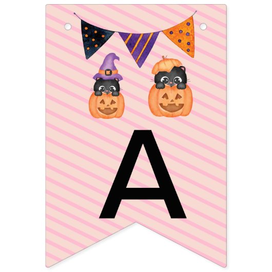 ハッピーハローウィン幽霊のよく出るハウス2024 バンティングフラッグ (第2の旗)