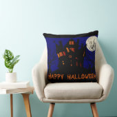 ハッピーハローウィン幽霊のよく出るハウス クッション (椅子)