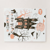 ハッピーハローウィン幽霊のよく出るハウス ジグソーパズル (横)