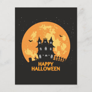 ハッピーハローウィン幽霊のよく出るハウス チラシ