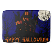 ハッピーハローウィン幽霊のよく出るハウス バスマット (正面)