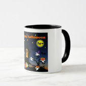 ハッピーハローウィン幽霊のよく出るハウス マグカップ (正面右)