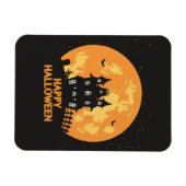 ハッピーハローウィン幽霊のよく出るハウス マグネット (横)