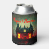 ハッピーハローウィン幽霊のよく出るハウス 缶クーラー (缶正面)