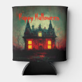 ハッピーハローウィン幽霊のよく出るハウス 缶クーラー (正面)