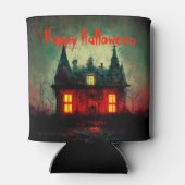 ハッピーハローウィン幽霊のよく出るハウス 缶クーラー (裏面)