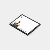 ハッピーハローウィン幽霊のよく出るハパーソナライズされたウス ポストイット (アングル)
