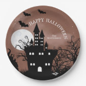 ハッピーハローウィン幽霊のよく出る城 ペーパープレート (正面)