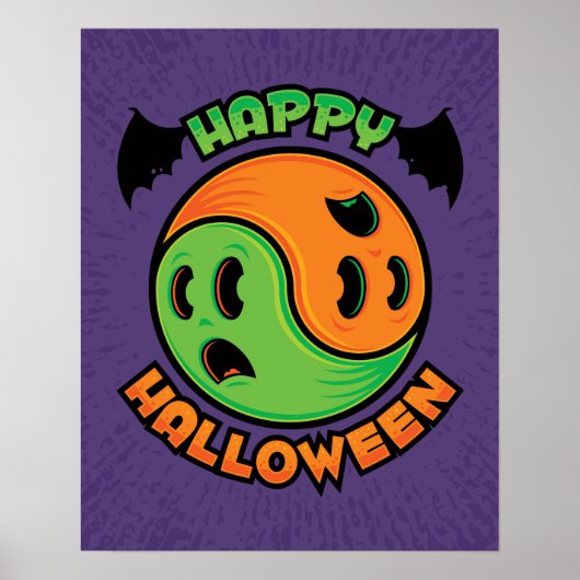 ハッピーハローウィン幽霊イン – ヤン ポスター (正面)